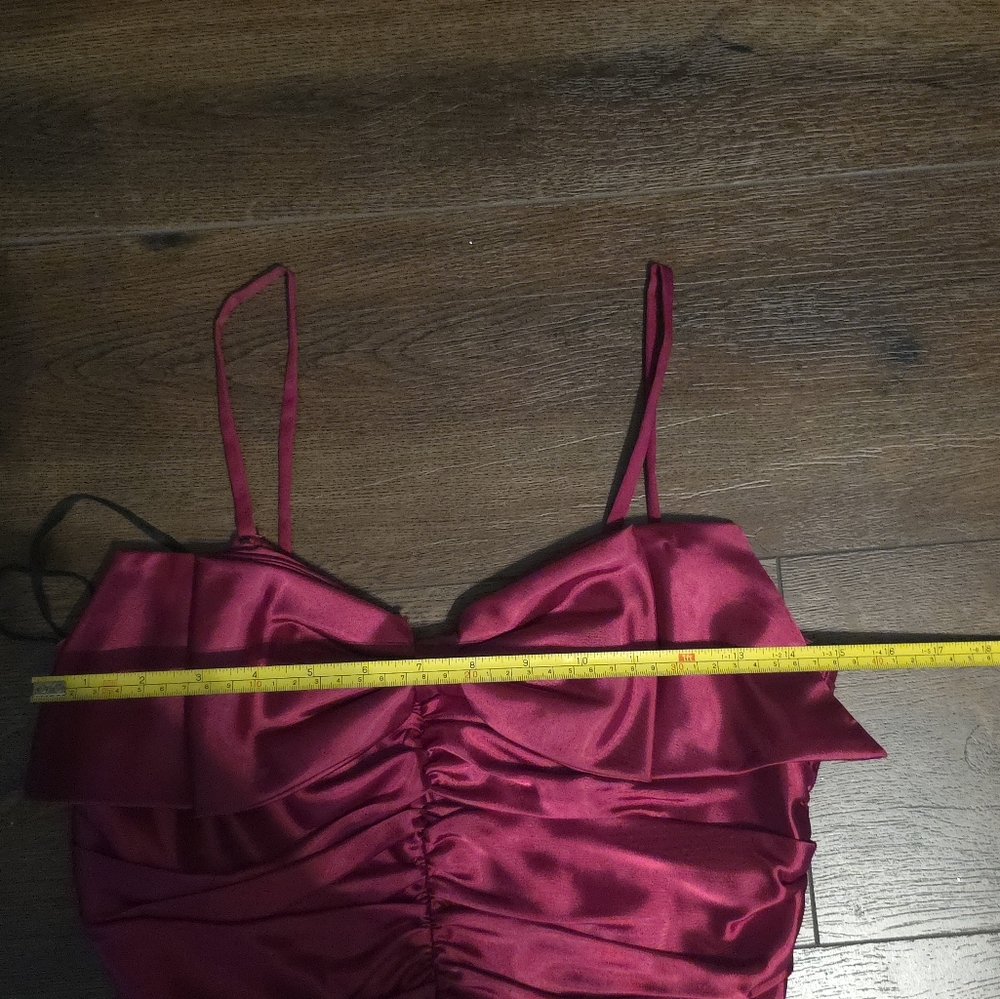 Stunning Magenta Satin Bow Dress - Picture 13 of 16
